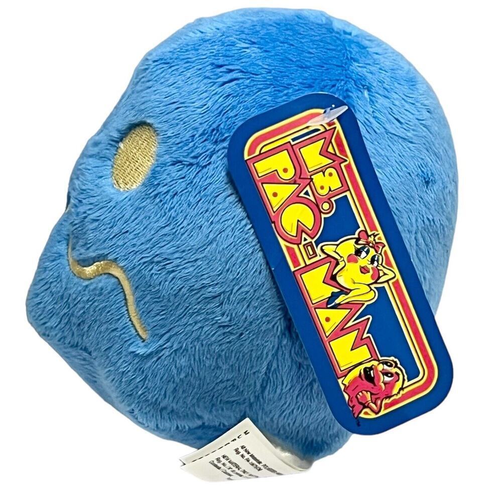 TOY FACTORY MS PACMAN BLUE GHOST‎ PLUSH BANDAI NAMCO CIRCA 2022 - Picture 2 of 7